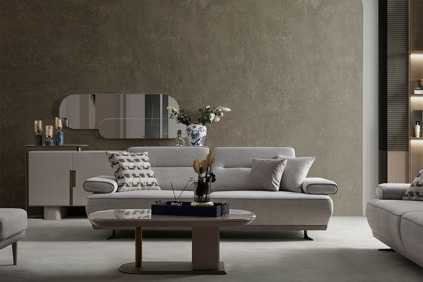 SUENO SOFA SET 3+3+1