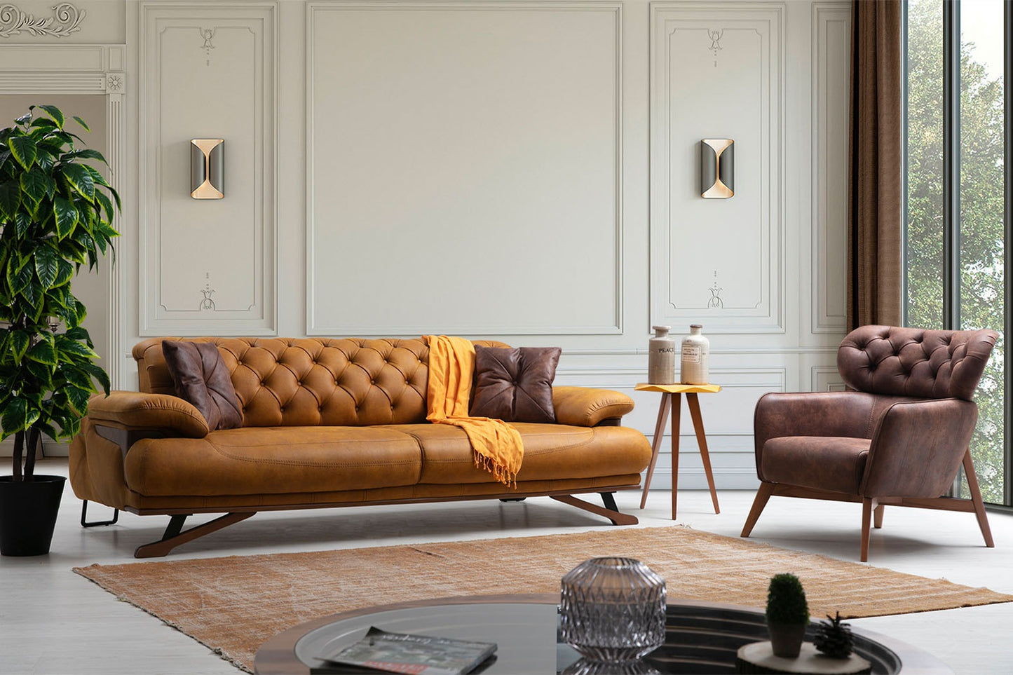 TESLA SOFA SET 3+3+1+1