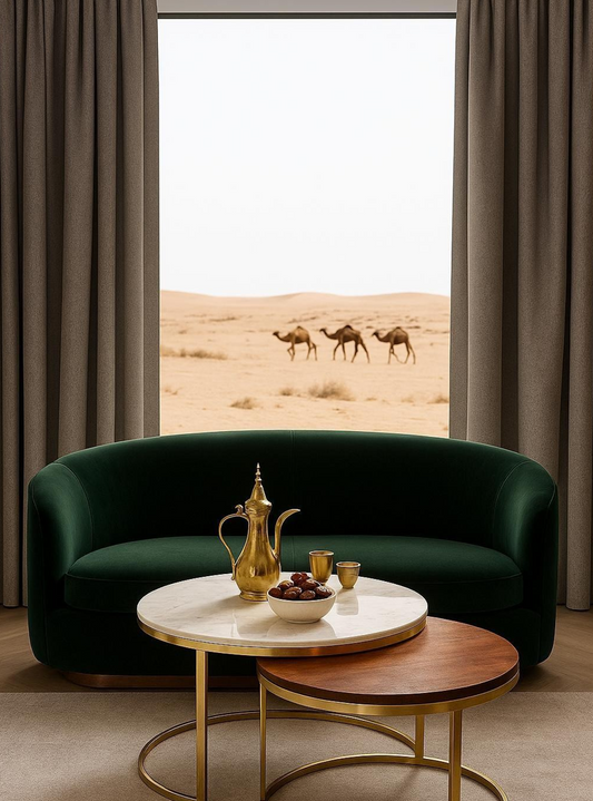 ROUND NESTING COFFEE TABLE SET