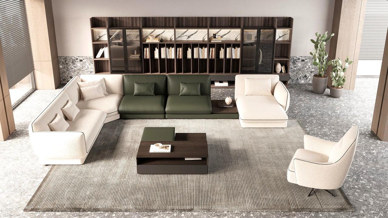 SOFA SET FABRIC  AND SYNSETHIC LEATHER