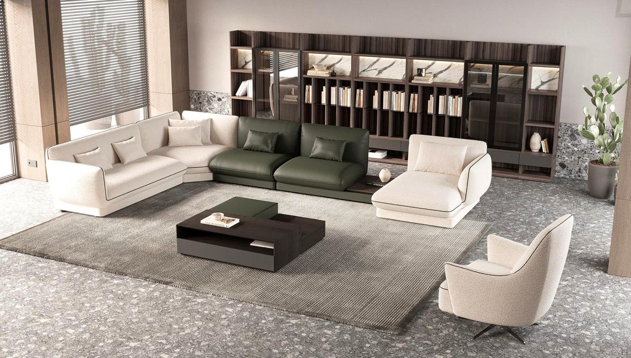 SOFA SET FABRIC  AND SYNSETHIC LEATHER