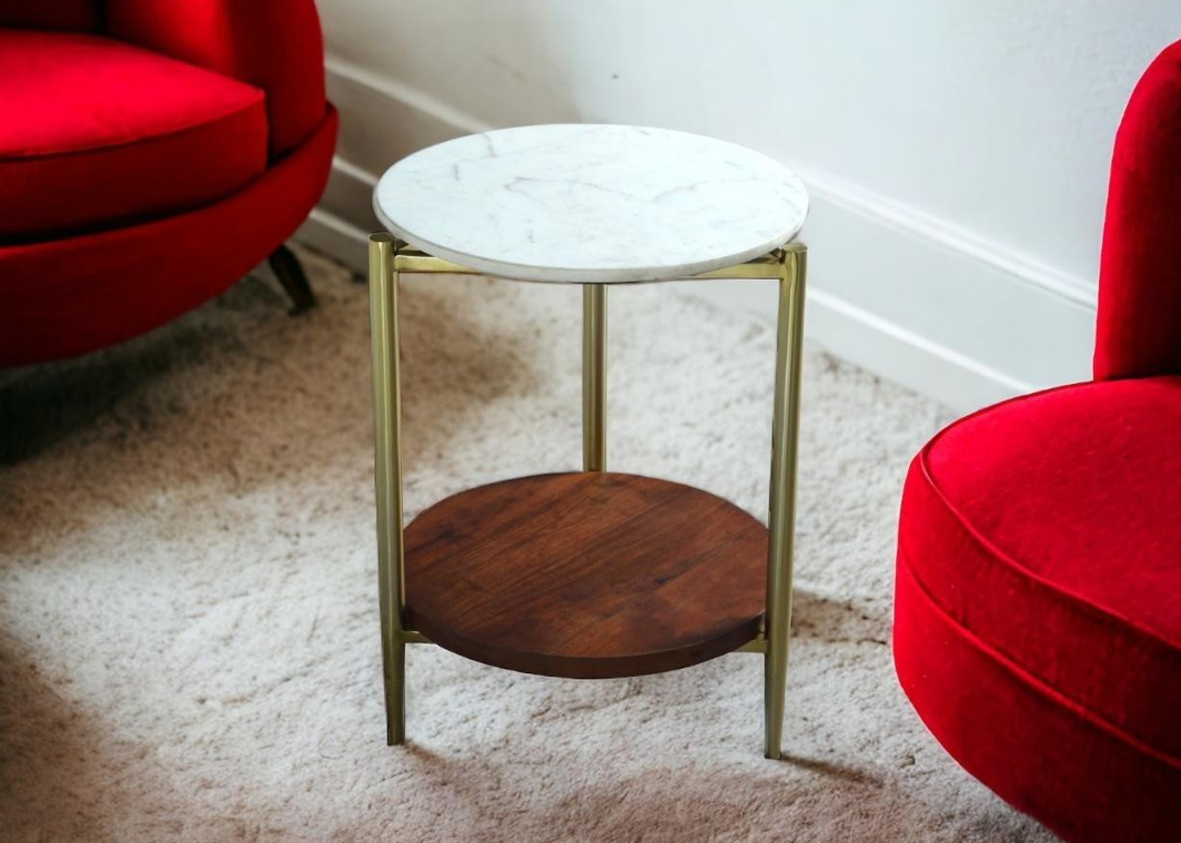 MARBELLA DUAL LAYER SIDE TABLE