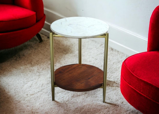 MARBELLA DUAL LAYER SIDE TABLE