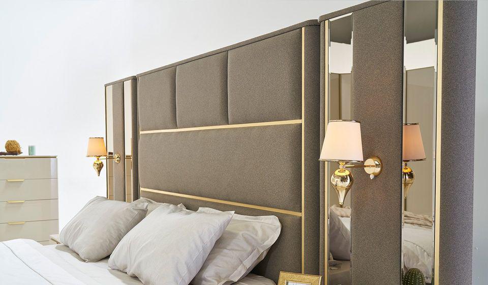 Luxurious and Elegant Bed Set with Nightstands