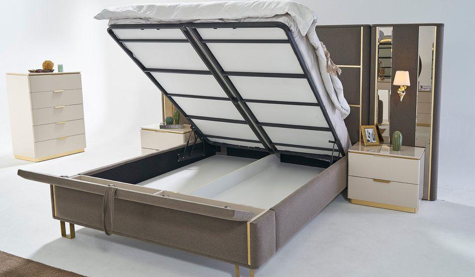 Luxurious and Elegant Bed Set with Nightstands