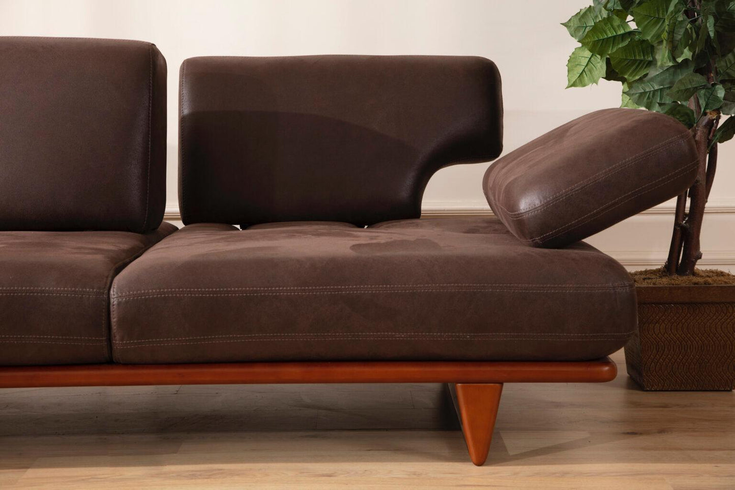 AXIS SOFA SET - 2024 Italian Design 4+3+1 (BROWN)