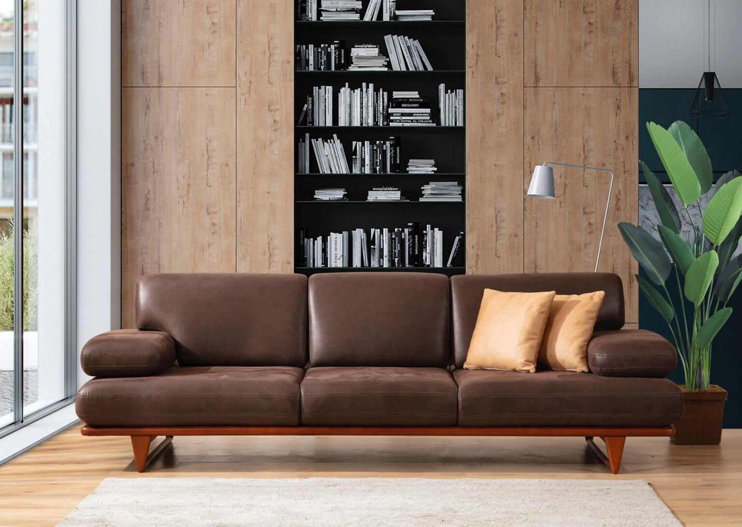 AXIS SOFA SET - 2024 Italian Design 4+3+1 (BROWN)