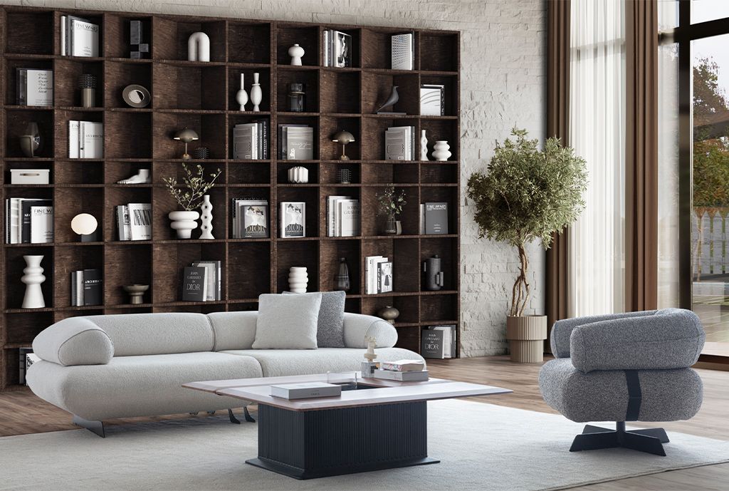 STYLISH MODERN LIVING ROOM  SOFA SET