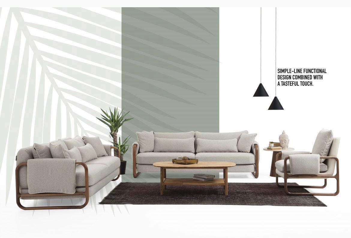 Stylish Modern Sofa Set with Coffee Table