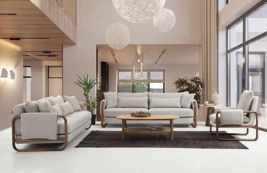 Stylish Modern Sofa Set with Coffee Table